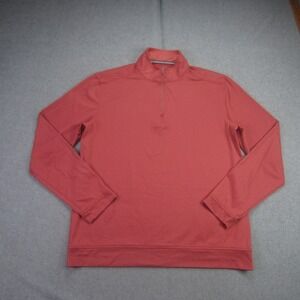 Southern Tide Pullover Mens Small Coral Performance 1/4 Zip Stretch Golf Casual